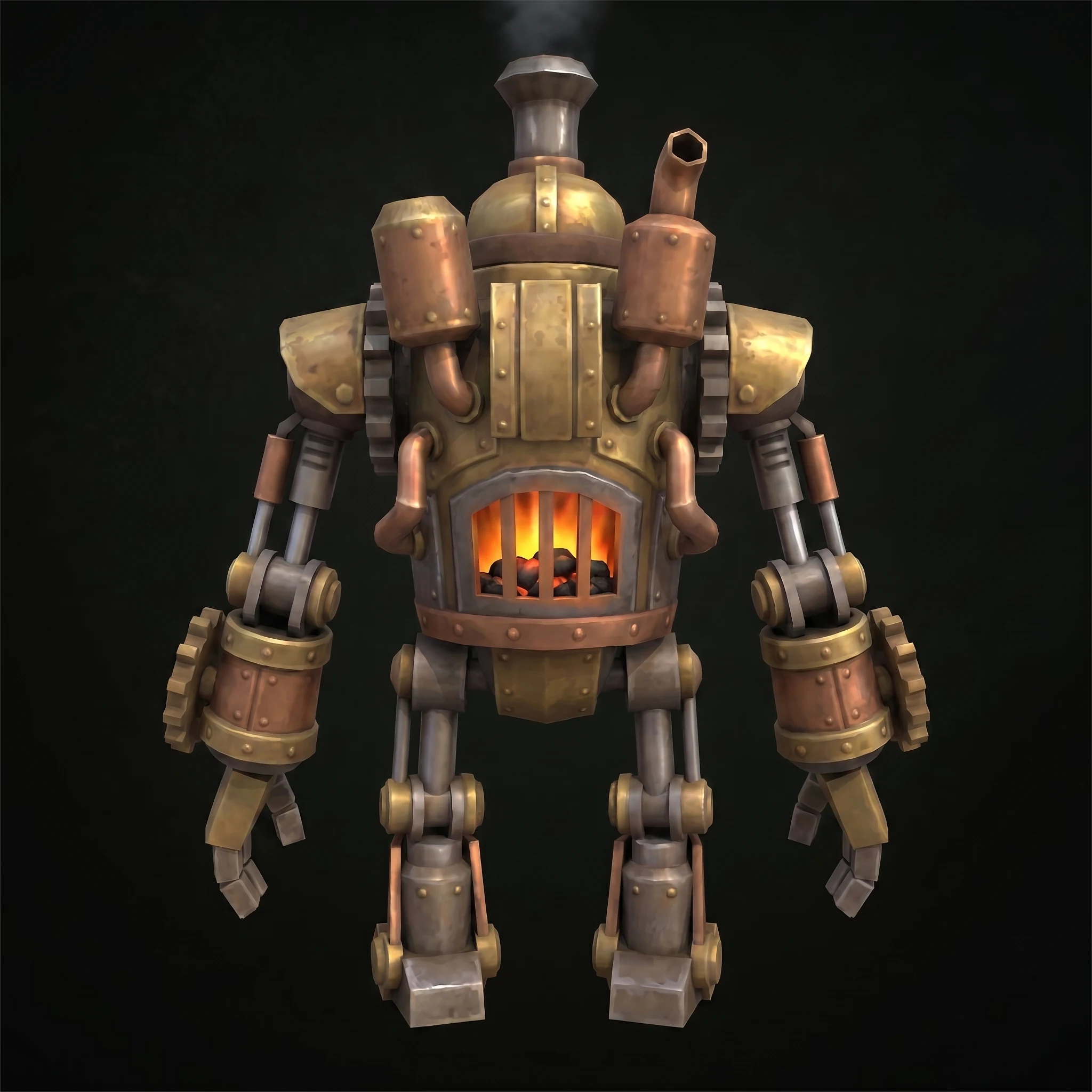 Back angle of the generated character model