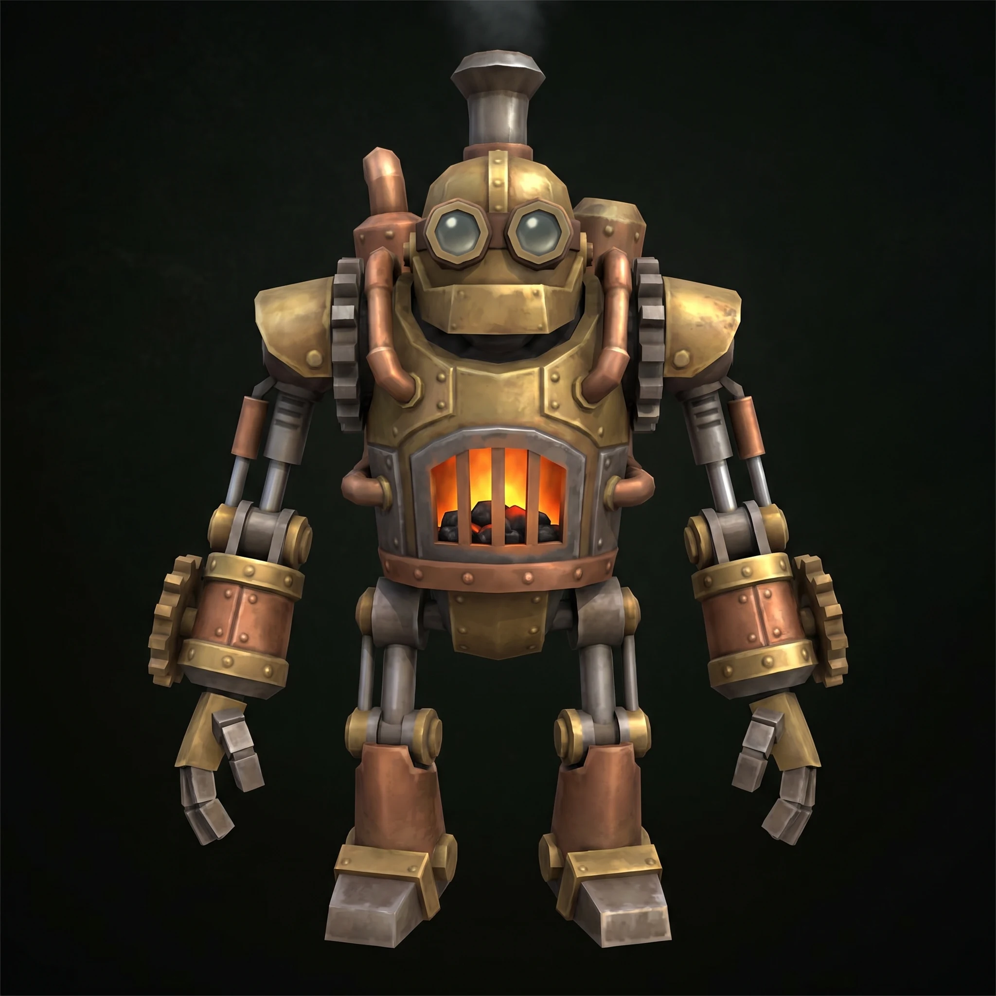 Front angle of the generated character model